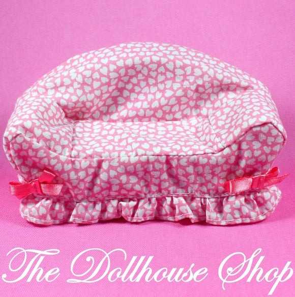 Fisher Price Loving Family Dollhouse Pink White Doll Sofa Couch Living Room chair-Toys & Hobbies:Preschool Toys & Pretend Play:Fisher-Price:1963-Now:Dollhouses-Fisher-Price-Chairs, Dollhouse, Fisher Price, Living Room, Loving Family, Pink, Twin Time, Used-The Dollhouse Shop
