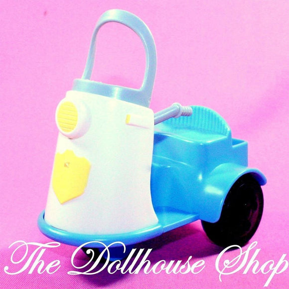 Fisher Price Loving Family Dollhouse Police Officer Crossing Guard Doll Scooter-Toys & Hobbies:Preschool Toys & Pretend Play:Fisher-Price:1963-Now:Dollhouses-Fisher-Price-Cars Vans & Campers,Dollhouse,Dream Dollhouse,Fisher Price,Loving Family,Used,Village Police Office & Vendor Sets-The Dollhouse Shop