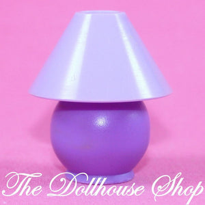 Fisher Price Loving Family Dollhouse Purple Kids Doll Bedroom Bedside Lamp-Toys & Hobbies:Preschool Toys & Pretend Play:Fisher-Price:1963-Now:Dollhouses-Fisher-Price-Dollhouse,Fisher Price,Kids Bedroom,Lamps & Coffee Tables,Living Room,Loving Family,Purple,Sweet sounds,Used-The Dollhouse Shop