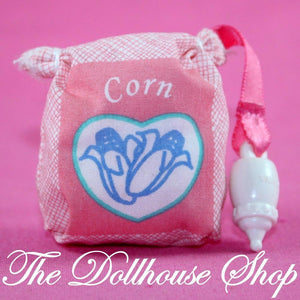 Fisher Price Loving Family Dollhouse Rose's Horse Pony Food Feed Corn Bag Bottle-Toys & Hobbies:Preschool Toys & Pretend Play:Fisher-Price:1963-Now:Dollhouses-Fisher-Price-Animal & Pet Accessories,Dollhouse,Fisher Price,Home & Stable,Horses & Stables,Loving Family,Sweet Expressions Stable,Used-The Dollhouse Shop