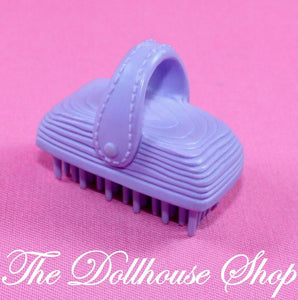 Fisher Price Loving Family Dollhouse Stable Purple Horse Pony Hair Brush-Toys & Hobbies:Preschool Toys & Pretend Play:Fisher-Price:1963-Now:Dollhouses-Fisher-Price-Animal & Pet Accessories, Dollhouse, Fisher Price, Horses & Stables, Loving Family, Purple, Used-The Dollhouse Shop