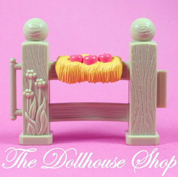 Fisher Price Loving Family Dollhouse Tan Horse Pony Stable Fence Piece Gate-Toys & Hobbies:Preschool Toys & Pretend Play:Fisher-Price:1963-Now:Dollhouses-Fisher-Price-Animal & Pet Accessories,Dollhouse,Fisher Price,Horses & Stables,Loving Family,Sweet Expressions Stable,Used-The Dollhouse Shop
