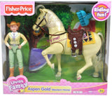 Fisher Price Loving Family Dollhouse Western Horse Pony Aspen Gold-Toys & Hobbies:Preschool Toys & Pretend Play:Fisher-Price:1963-Now:Dollhouses-Fisher-Price-Animal & Pet Accessories, Animals & Pets, Dollhouse, Fisher Price, Horses & Stables, Loving Family, New, New Boxed Sets-027084433159-The Dollhouse Shop