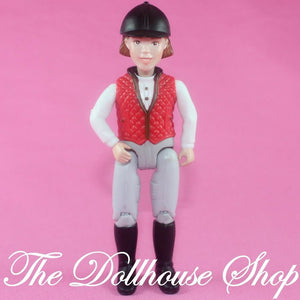 Fisher Price Loving Family Dollhouse Western Horse Rider Girl Doll-Toys & Hobbies:Preschool Toys & Pretend Play:Fisher-Price:1963-Now:Dollhouses-Fisher-Price-Brown Hair,Dollhouse,Dolls,English Style Riders,Fisher Price,Girl Dolls,Horse Rider,Loving Family,Used,Western Style Rider,White-The Dollhouse Shop