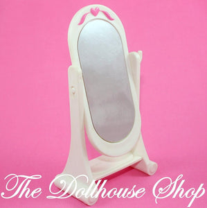 Fisher Price Loving Family Dollhouse White Cheval Kids Parents Bedroom Mirror-Toys & Hobbies:Preschool Toys & Pretend Play:Fisher-Price:1963-Now:Dollhouses-Fisher-Price-Bedroom,Dollhouse,Dream Dollhouse,Fisher Price,Kids Bedroom,Loving Family,Used-The Dollhouse Shop