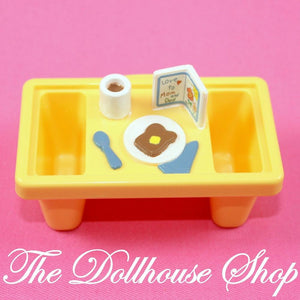 Fisher Price Loving Family Dollhouse Yellow Breakfast In Bed Food Tray Kitchen-Toys & Hobbies:Preschool Toys & Pretend Play:Fisher-Price:1963-Now:Dollhouses-Fisher-Price-Bedroom, Dollhouse, Fisher Price, Food Accessories, Loving Family, Used-The Dollhouse Shop