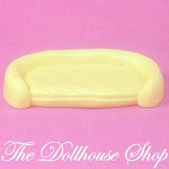 Fisher Price Loving Family Dollhouse Yellow Dog Cat Pet Bed Kitten Puppy-Toys & Hobbies:Preschool Toys & Pretend Play:Fisher-Price:1963-Now:Dollhouses-Fisher-Price-Animal & Pet Accessories, Dollhouse, Fisher Price, Loving Family, Used, Yellow-The Dollhouse Shop