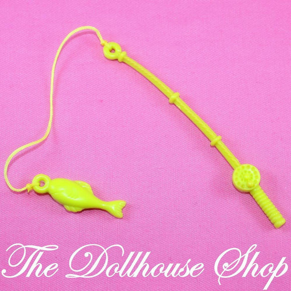 Fisher Price Loving Family Dollhouse Yellow Fishing Pole Rod Fish – The  Dollhouse Shop
