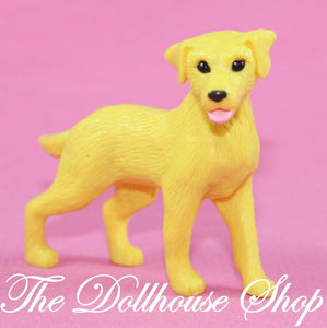 Fisher Price Loving Family Dollhouse Yellow Pet Puppy Dog Labrador-Toys & Hobbies:Preschool Toys & Pretend Play:Fisher-Price:1963-Now:Dollhouses-Fisher-Price-Animals & Pets, Dollhouse, Fisher Price, Loving Family, Used-The Dollhouse Shop