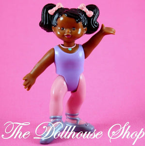 Fisher Price Loving Family Dream Dollhouse African American Ballerina Girl Doll-Toys & Hobbies:Preschool Toys & Pretend Play:Fisher-Price:1963-Now:Dollhouses-Fisher-Price-African American, Ballet Sets, Dollhouse, Dolls, Dream Dollhouse, Fisher Price, Girl Dolls, Loving Family, Pink, Used-The Dollhouse Shop