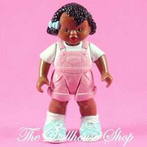 Fisher Price Loving Family Dream Dollhouse African American Girl Pink Doll-Toys & Hobbies:Preschool Toys & Pretend Play:Fisher-Price:1963-Now:Dollhouses-Fisher-Price-African American,Brown Hair,Dollhouse,Dolls,Dream Dollhouse,Fisher Price,Girl Dolls,Loving Family,Pink,Used-The Dollhouse Shop