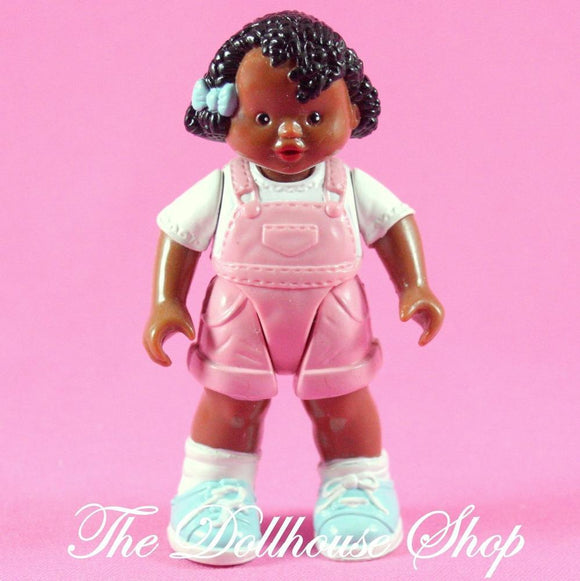 Fisher Price Loving Family Dream Dollhouse African American Girl Pink Doll-Toys & Hobbies:Preschool Toys & Pretend Play:Fisher-Price:1963-Now:Dollhouses-Fisher-Price-African American,Brown Hair,Dollhouse,Dolls,Dream Dollhouse,Fisher Price,Girl Dolls,Loving Family,Pink,Used-The Dollhouse Shop