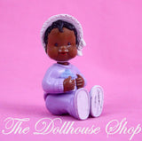 Fisher Price Loving Family Dream Dollhouse African American Purple Baby Girl Doll-Toys & Hobbies:Preschool Toys & Pretend Play:Fisher-Price:1963-Now:Dollhouses-Fisher-Price-African American,Baby,Dollhouse,Dolls,Dream Dollhouse,Fisher Price,Loving Family,Used-The Dollhouse Shop