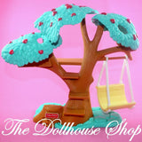 Fisher Price Loving Family Dream Dollhouse Backyard Treehouse Tree Fort Swing-Toys & Hobbies:Preschool Toys & Pretend Play:Fisher-Price:1963-Now:Dollhouses-Fisher-Price-Backyard Fun, Dollhouse, Dream Dollhouse, Fisher Price, Loving Family, Outdoor Furniture, Plants and Vases, Used-The Dollhouse Shop