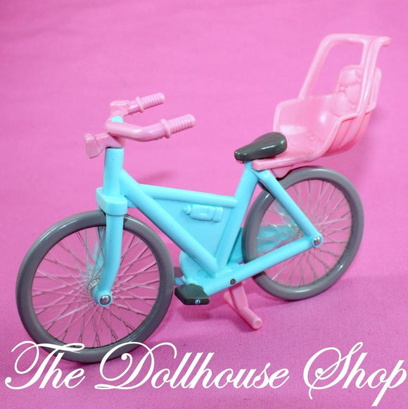 Fisher Price Loving Family Dream Dollhouse Bicycle Bike Pink Baby Girl Doll Seat-Toys & Hobbies:Preschool Toys & Pretend Play:Fisher-Price:1963-Now:Dollhouses-Fisher-Price-Backyard Fun, Dollhouse, Dream Dollhouse, Fisher Price, Loving Family, Outdoor Furniture, Used-The Dollhouse Shop