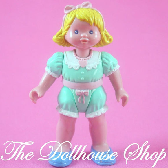 Fisher Price Loving Family Dream Dollhouse Blonde Green Girl Doll People-Toys & Hobbies:Preschool Toys & Pretend Play:Fisher-Price:1963-Now:Dollhouses-Fisher-Price-Blonde Hair, Dollhouse, Dolls, Dream Dollhouse, Fisher Price, Girl Dolls, Loving Family, Used-The Dollhouse Shop