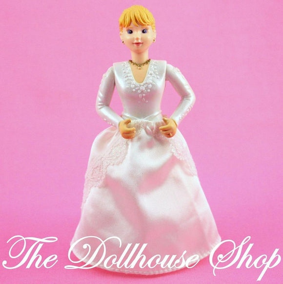 Fisher Price Loving Family Dream Dollhouse Blonde Wedding Bride Doll-Toys & Hobbies:Preschool Toys & Pretend Play:Fisher-Price:1963-Now:Dollhouses-Fisher-Price-Dollhouse, Dolls, Fisher Price, Loving Family, Mother, Used, Wedding Set-The Dollhouse Shop