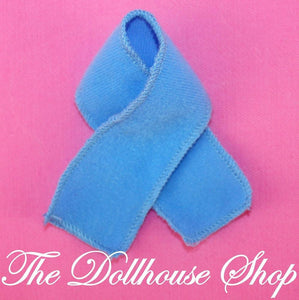 Fisher Price Loving Family Dream Dollhouse Blue Dress Up Dolls Scarf Neck tie-Toys & Hobbies:Preschool Toys & Pretend Play:Fisher-Price:1963-Now:Dollhouses-Fisher-Price-Doll Dress Ups,Dollhouse,Dream Dollhouse,Fisher Price,Kids Bedroom,Loving Family,Used-The Dollhouse Shop