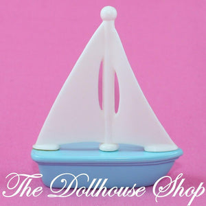 Fisher Price Loving Family Dream Dollhouse Day at the Beach Sailboat Boat-Toys & Hobbies:Preschool Toys & Pretend Play:Fisher-Price:1963-Now:Dollhouses-Fisher-Price-Beach and Boat Sets, Dollhouse, Dream Dollhouse, Fisher Price, Loving Family, Nursery Room, Playroom, Used-The Dollhouse Shop