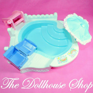 Fisher Price Loving Family Dream Dollhouse Doll Swimming Pool Umbrella NO Grill-Toys & Hobbies:Preschool Toys & Pretend Play:Fisher-Price:1963-Now:Dollhouses-Fisher-Price-Backyard Fun, Dollhouse, Dream Dollhouse, Fisher Price, Loving Family, Outdoor Furniture, Swimming Pool Sets, Used-The Dollhouse Shop