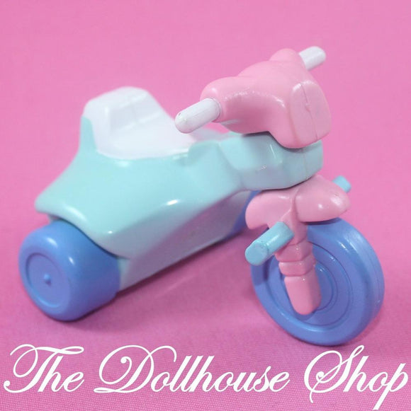 Fisher Price Loving Family Dream Dollhouse Doll Toy Tricycle Trike Backyard Fun-Toys & Hobbies:Preschool Toys & Pretend Play:Fisher-Price:1963-Now:Dollhouses-The Dollhouse Shop-Backyard Fun,Dollhouse,Fisher Price,Kids Bedroom,Loving Family,Nursery Room,Outdoor Furniture,Used-The Dollhouse Shop