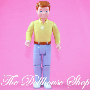 Fisher Price Loving Family Dream Dollhouse Father Doll Dad People RV Brunette-Toys & Hobbies:Preschool Toys & Pretend Play:Fisher-Price:1963-Now:Dollhouses-Fisher-Price-Brown Hair, Dollhouse, Dolls, Dream Dollhouse, Father, Fisher Price, Loving Family, Used-The Dollhouse Shop