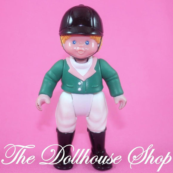 Fisher Price Loving Family Dream Dollhouse Girl Horse Pony Riding Rider Cowgirl-Toys & Hobbies:Preschool Toys & Pretend Play:Fisher-Price:1963-Now:Dollhouses-Fisher-Price-Dollhouse,Dolls,Dream Dollhouse,Fisher Price,Girl Dolls,Horse Rider,Loving Family,Used-The Dollhouse Shop