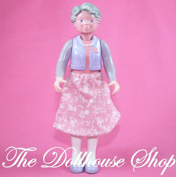 Fisher Price Loving Family Dream Dollhouse Grandma Grandmother Doll-Toys & Hobbies:Preschool Toys & Pretend Play:Fisher-Price:1963-Now:Dollhouses-Fisher-Price-Dollhouse,Dolls,Dream Dollhouse,Fisher Price,Loving Family,Used-The Dollhouse Shop
