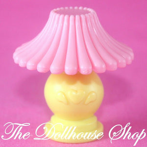 Fisher Price Loving Family Dream Dollhouse Living Room Yellow Pink Lamp-Toys & Hobbies:Preschool Toys & Pretend Play:Fisher-Price:1963-Now:Dollhouses-Fisher-Price-Dollhouse, Dream Dollhouse, Fisher Price, Lamps & Coffee Tables, Living Room, Loving Family, Used, Yellow-The Dollhouse Shop