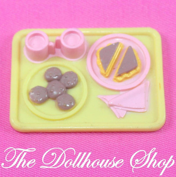 Fisher Price Loving Family Dream Dollhouse Milk Cookies Food Plate Tray Kitchen-Toys & Hobbies:Preschool Toys & Pretend Play:Fisher-Price:1963-Now:Dollhouses-Fisher-Price-Dining Room, Dollhouse, Dream Dollhouse, Fisher Price, Food Accessories, Kitchen, Loving Family, Used, Yellow-The Dollhouse Shop