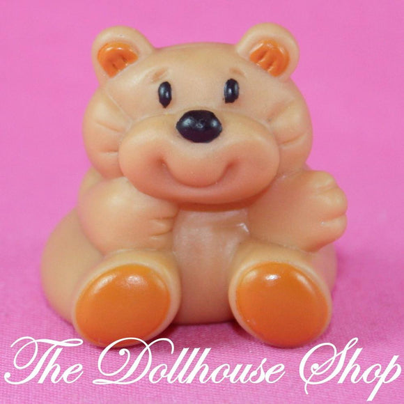 Fisher Price Loving Family Dream Dollhouse Miniature Brown Rumple Bear Nursery-Toys & Hobbies:Preschool Toys & Pretend Play:Fisher-Price:1963-Now:Dollhouses-Fisher-Price-Animals & Pets,Brown,Dollhouse,Dream Dollhouse,Fisher Price,Kids Bedroom,Loving Family,Nursery Room,Playroom,Used-The Dollhouse Shop