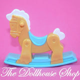 Fisher Price Loving Family Dream Dollhouse Nursery Toy Doll Tan Rocking Horse-Toys & Hobbies:Preschool Toys & Pretend Play:Fisher-Price:1963-Now:Dollhouses-Fisher-Price-Dollhouse,Dream Dollhouse,Fisher Price,Kids Bedroom,Loving Family,Nursery Room,Playroom,Used-The Dollhouse Shop