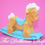 Fisher Price Loving Family Dream Dollhouse Nursery Toy Doll Tan Rocking Horse-Toys & Hobbies:Preschool Toys & Pretend Play:Fisher-Price:1963-Now:Dollhouses-Fisher-Price-Dollhouse,Dream Dollhouse,Fisher Price,Kids Bedroom,Loving Family,Nursery Room,Playroom,Used-The Dollhouse Shop