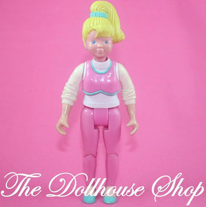 Fisher Price Loving Family Dream Dollhouse Pink Babysitter Teen Girl Dress Shop-Toys & Hobbies:Preschool Toys & Pretend Play:Fisher-Price:1963-Now:Dollhouses-Fisher-Price-Blonde Hair, Dollhouse, Dolls, Dream Dollhouse, Fisher Price, Used-The Dollhouse Shop