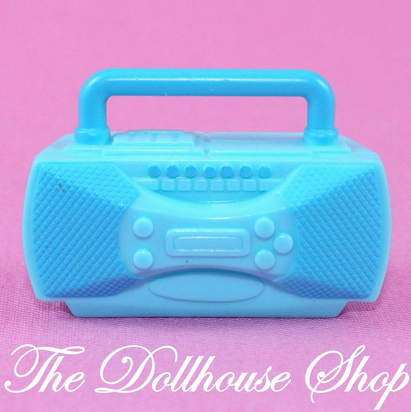 Fisher Price Loving Family Dream Dollhouse Pretend Blue Radio Stereo Boombox-Toys & Hobbies:Preschool Toys & Pretend Play:Fisher-Price:1963-Now:Dollhouses-Fisher-Price-Bedroom, Blue, Dollhouse, Dream Dollhouse, Fisher Price, Kids Bedroom, Loving Family, Playroom, Used-The Dollhouse Shop