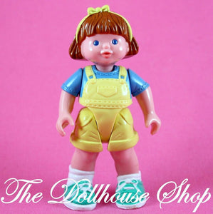 Fisher Price Loving Family Dream Dollhouse RV Girl Sister Yellow Doll People-Toys & Hobbies:Preschool Toys & Pretend Play:Fisher-Price:1963-Now:Dollhouses-Fisher-Price-Brown Hair, Dollhouse, Dolls, Dream Dollhouse, Fisher Price, Girl Dolls, Loving Family, Used-The Dollhouse Shop