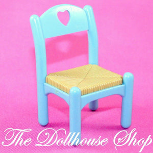 Fisher Price Loving Family Dream Dollhouse Replacement Blue Dining Chair Seat-Toys & Hobbies:Preschool Toys & Pretend Play:Fisher-Price:1963-Now:Dollhouses-Fisher-Price-Chairs, Dining Room, Dollhouse, Dream Dollhouse, Fisher Price, Loving Family, Replacement Parts, Used-The Dollhouse Shop