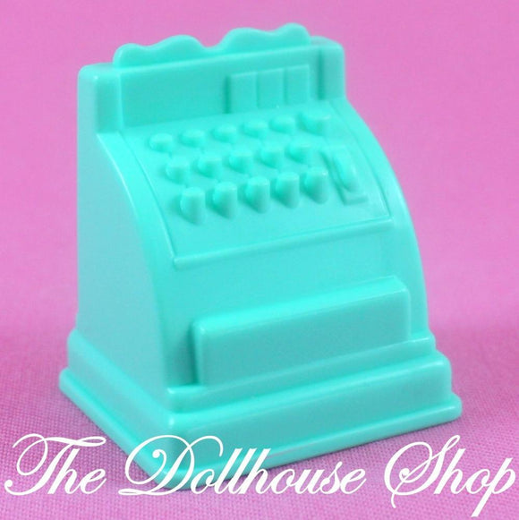 Fisher Price Loving Family Dream Dollhouse Teal Pet Dress Shop Cash Register-Toys & Hobbies:Preschool Toys & Pretend Play:Fisher-Price:1963-Now:Dollhouses-Fisher-Price-Dollhouse,Dream Dollhouse,Dress Shop and Pet Shop Set,Fisher Price,Loving Family,Playroom,Used-The Dollhouse Shop