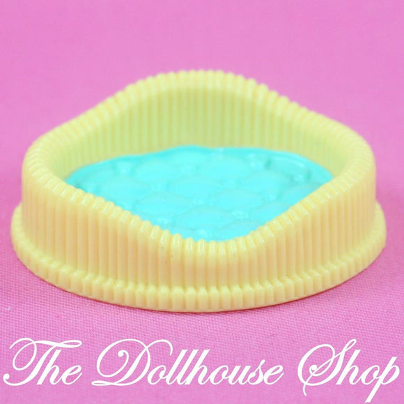 Fisher Price Loving Family Dream Dollhouse Yellow Green Cat Dog Pet Bed-Toys & Hobbies:Preschool Toys & Pretend Play:Fisher-Price:1963-Now:Dollhouses-Fisher-Price-Animal & Pet Accessories,Dollhouse,Dream Dollhouse,Fisher Price,Loving Family,Used-The Dollhouse Shop