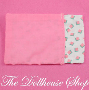 Fisher Price Loving Family Dream Dollhouse child doll's Pink Sleeping Bag-Toys & Hobbies:Preschool Toys & Pretend Play:Fisher-Price:1963-Now:Dollhouses-Fisher-Price-Blankets & Rugs, Camping Sets, Dollhouse, Dream Dollhouse, Fisher Price, Kids Bedroom, Loving Family, Pink, Used-The Dollhouse Shop