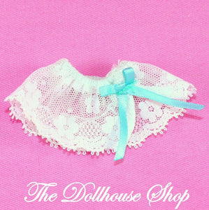 Fisher Price Loving Family Dream Dollhouse princess white lace girl doll skirt-Toys & Hobbies:Preschool Toys & Pretend Play:Fisher-Price:1963-Now:Dollhouses-Fisher-Price-Doll Dress Ups,Dollhouse,Dream Dollhouse,Fisher Price,Loving Family,Once Upon a Dream Castle,Used,White-The Dollhouse Shop