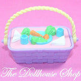 Fisher Price Loving Family Hideaway Dollhouse Purple Picnic Basket Doll Food-Toys & Hobbies:Preschool Toys & Pretend Play:Fisher-Price:1963-Now:Dollhouses-Fisher-Price-Backyard Fun, Dollhouse, Dream Dollhouse, Fisher Price, Food Accessories, Hideaway Hollow, Loving Family, Used-The Dollhouse Shop