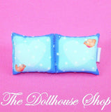 Fisher Price Loving Family Holiday Dollhouse Christmas Double Bed Pillow-Toys & Hobbies:Preschool Toys & Pretend Play:Fisher-Price:1963-Now:Dollhouses-Fisher-Price-Christmas, Dollhouse, Fisher Price, Holidays & Seasonal, Home for the Holidays Dollhouse, Loving Family, New, Parents Bedroom, Pillows-The Dollhouse Shop
