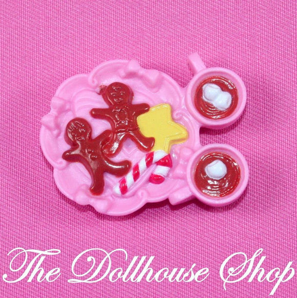 Fisher Price Loving Family Holidays Dollhouse Christmas Food Cookies Cocoa-Toys & Hobbies:Preschool Toys & Pretend Play:Fisher-Price:1963-Now:Dollhouses-Fisher-Price-Christmas,Dining Room,Dollhouse,Fisher Price,Food Accessories,Holidays & Seasonal,Home for the Holidays Dollhouse,Kitchen,Loving Family,Pink,Used-The Dollhouse Shop