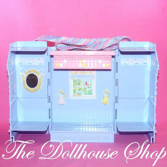 Fisher Price Loving Family New Additions Dollhouse Blue Baby Bath Time Room-Toys & Hobbies:Preschool Toys & Pretend Play:Fisher-Price:1963-Now:Dollhouses-Fisher-Price-Bathroom,Blue,Dollhouse,Fisher Price,Loving Family,New Additions Dollhouse,Used-The Dollhouse Shop