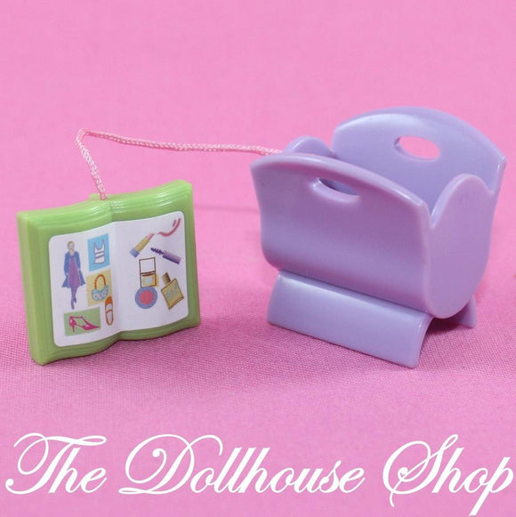 Fisher Price Loving Family New Additions Dollhouse Magazine Book Rack Teen Room-Toys & Hobbies:Preschool Toys & Pretend Play:Fisher-Price:1963-Now:Dollhouses-Fisher-Price-Dollhouse, Fisher Price, Kids Bedroom, Living Room, Loving Family, New Additions Dollhouse, Nursery Room, Used-The Dollhouse Shop