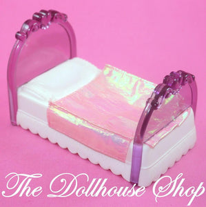 Fisher Price Loving Family Once Upon A Dream Dollhouse Pink Princess Girl Bed-Toys & Hobbies:Preschool Toys & Pretend Play:Fisher-Price:1963-Now:Dollhouses-Fisher-Price-Bedroom, Dollhouse, Dream Dollhouse, Fisher Price, Kids Bedroom, Loving Family, Once Upon a Dream Castle, Used-The Dollhouse Shop