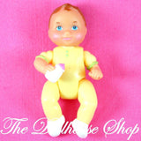 Fisher Price Loving Family Sweet Sounds Dollhouse Yellow Baby Girl Boy Doll-Toys & Hobbies:Preschool Toys & Pretend Play:Fisher-Price:1963-Now:Dollhouses-Fisher-Price-Baby, Dollhouse, Dolls, Fisher Price, Girl Dolls, Loving Family, Nursery Room, Sweet Sounds, Used, Yellow-The Dollhouse Shop