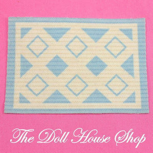 Fisher Price Loving Family Townhouse Dollhouse Floor Rug Living Room Carpet Mat-Toys & Hobbies:Preschool Toys & Pretend Play:Fisher-Price:1963-Now:Dollhouses-Fisher-Price-Bedroom, Blankets & Rugs, Dollhouse, Dream Dollhouse, Fisher Price, Living Room, Loving Family, Special Edition Townhouse, Used-The Dollhouse Shop