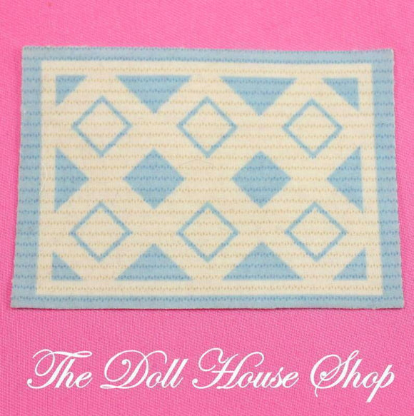 Fisher Price Loving Family Townhouse Dollhouse Floor Rug Living Room Carpet Mat-Toys & Hobbies:Preschool Toys & Pretend Play:Fisher-Price:1963-Now:Dollhouses-Fisher-Price-Bedroom, Blankets & Rugs, Dollhouse, Dream Dollhouse, Fisher Price, Living Room, Loving Family, Special Edition Townhouse, Used-The Dollhouse Shop